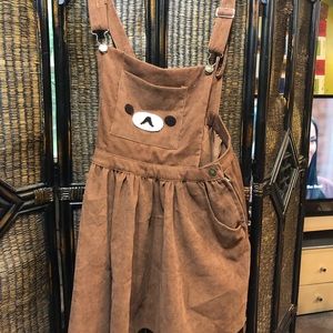 Kawaii rilakuma overall dress